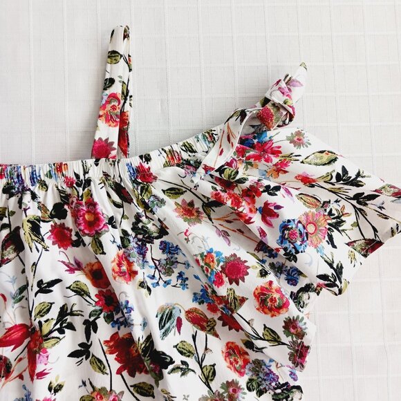 Bailey & Chloe Open Shouldered Floral Top size M - Picture 3 of 9